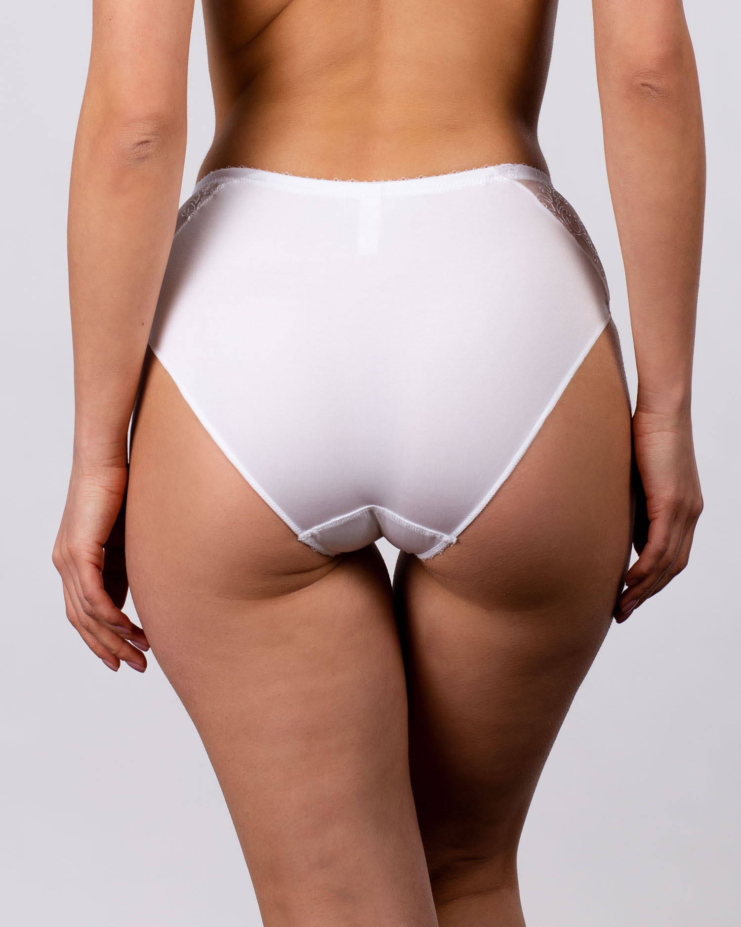 Жіночі трусики мікрофібра з вишивкою Lanny mode 51023 білі k3493-6